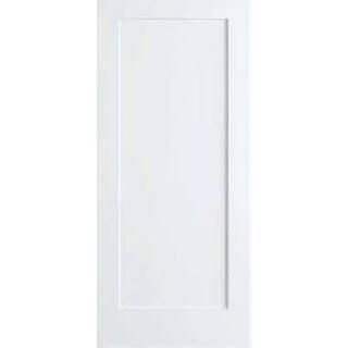 Kimberly Bay 28 in. x 80 in. White 1-Panel Shaker Solid Core Wood Interior Door Slab-DPSHA1W28 - ... | The Home Depot