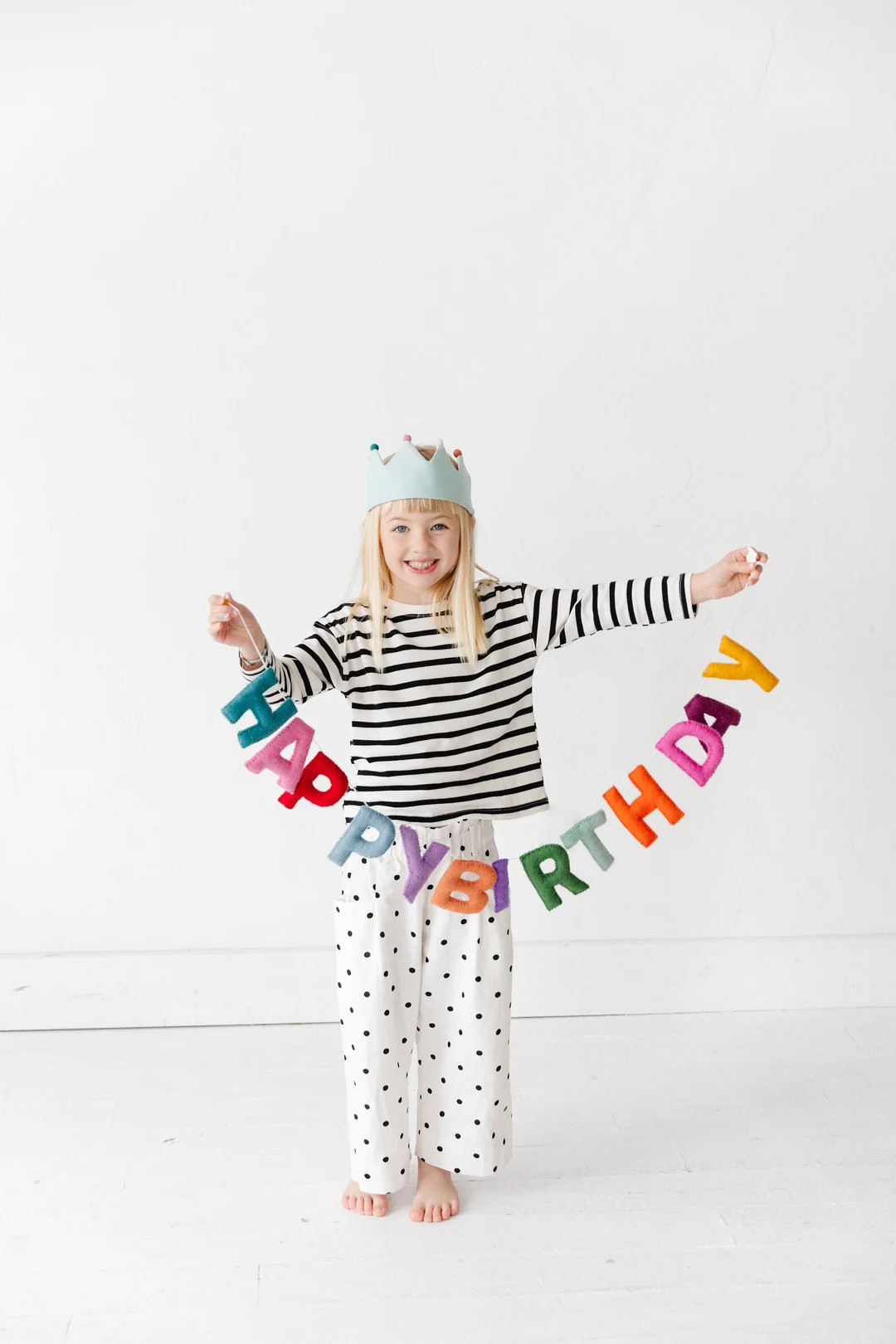 Happy Birthday Banner Handmade Felt Birthday Garland Sustainable Happy Birthday Decor - Etsy | Etsy (US)