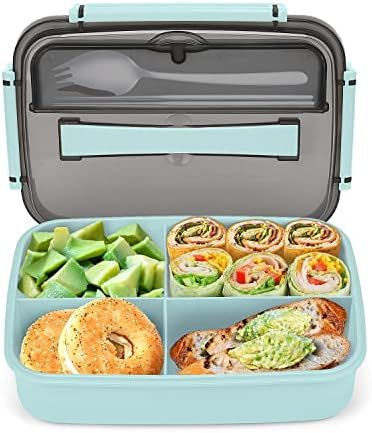 Amazon.com: Bento Box Adult Lunch Box, Bento Lunch Box Containers, 50-oz Bento Box for Kids with ... | Amazon (US)