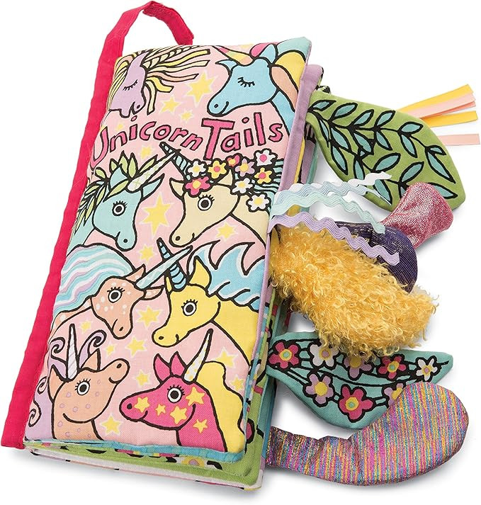 Jellycat Soft Cloth Baby Books, Unicorn Tails, 8 inches | Amazon (US)