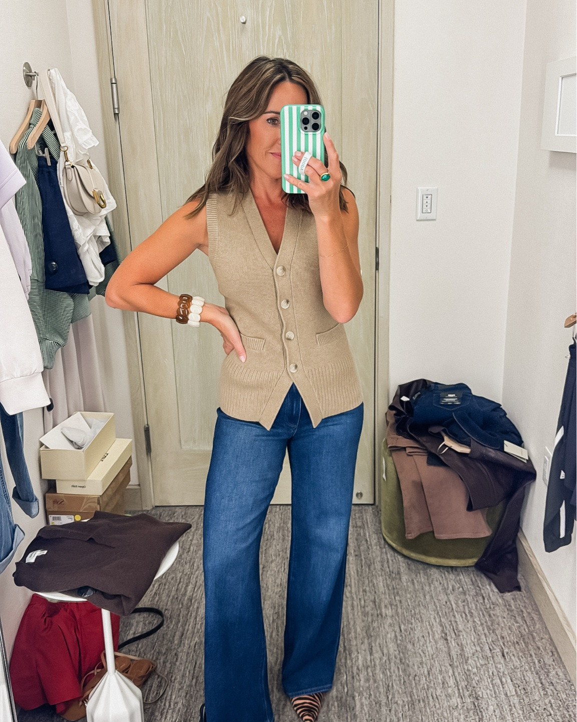 Early sweaters to wear. Transitioning sweaters. SO good.  
Small vest. XS blue. XS red.

#LTKSaleAlert #LTKSeasonal #LTKOver40