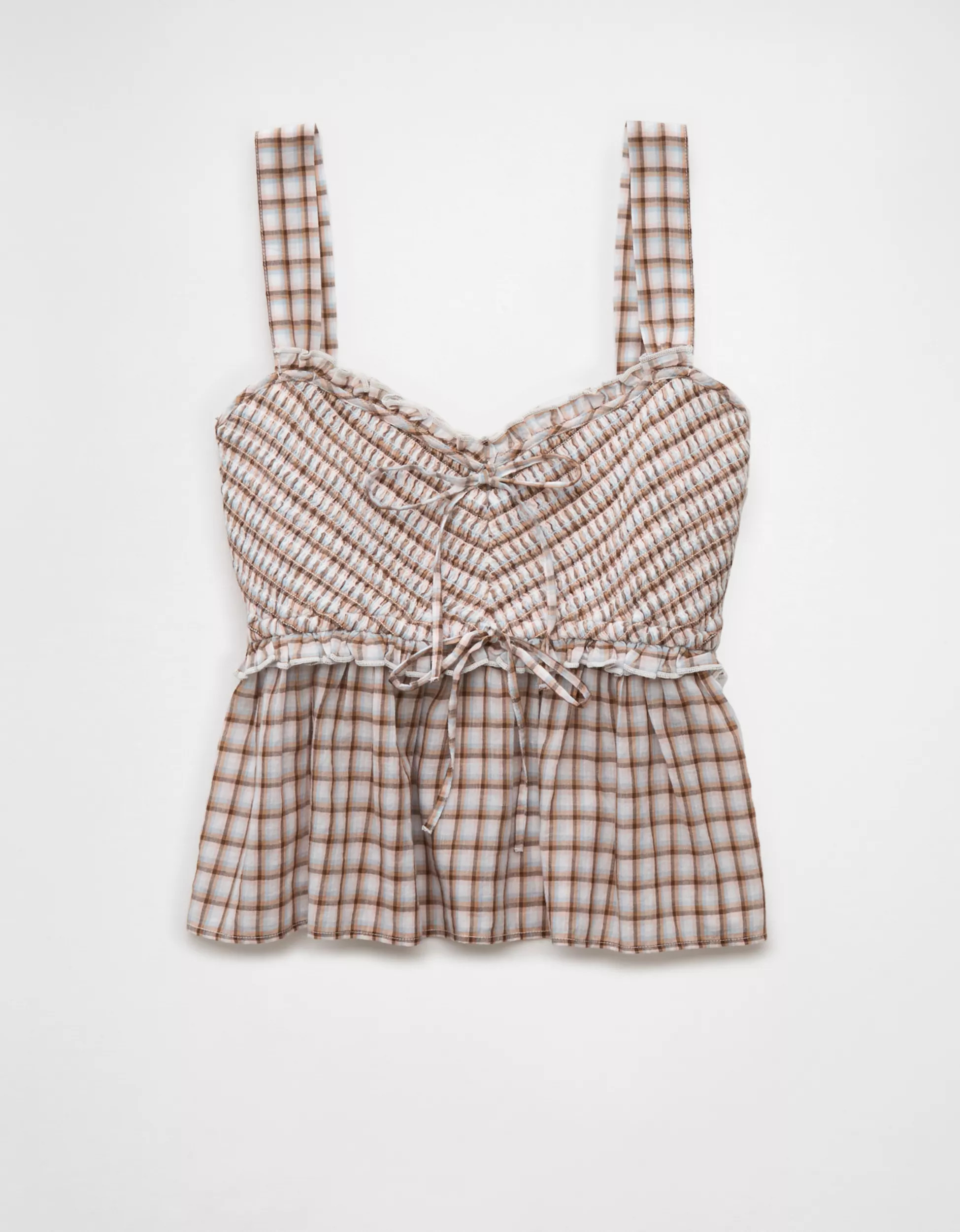 AE Smocked Babydoll Shirt | American Eagle Outfitters (US & CA)