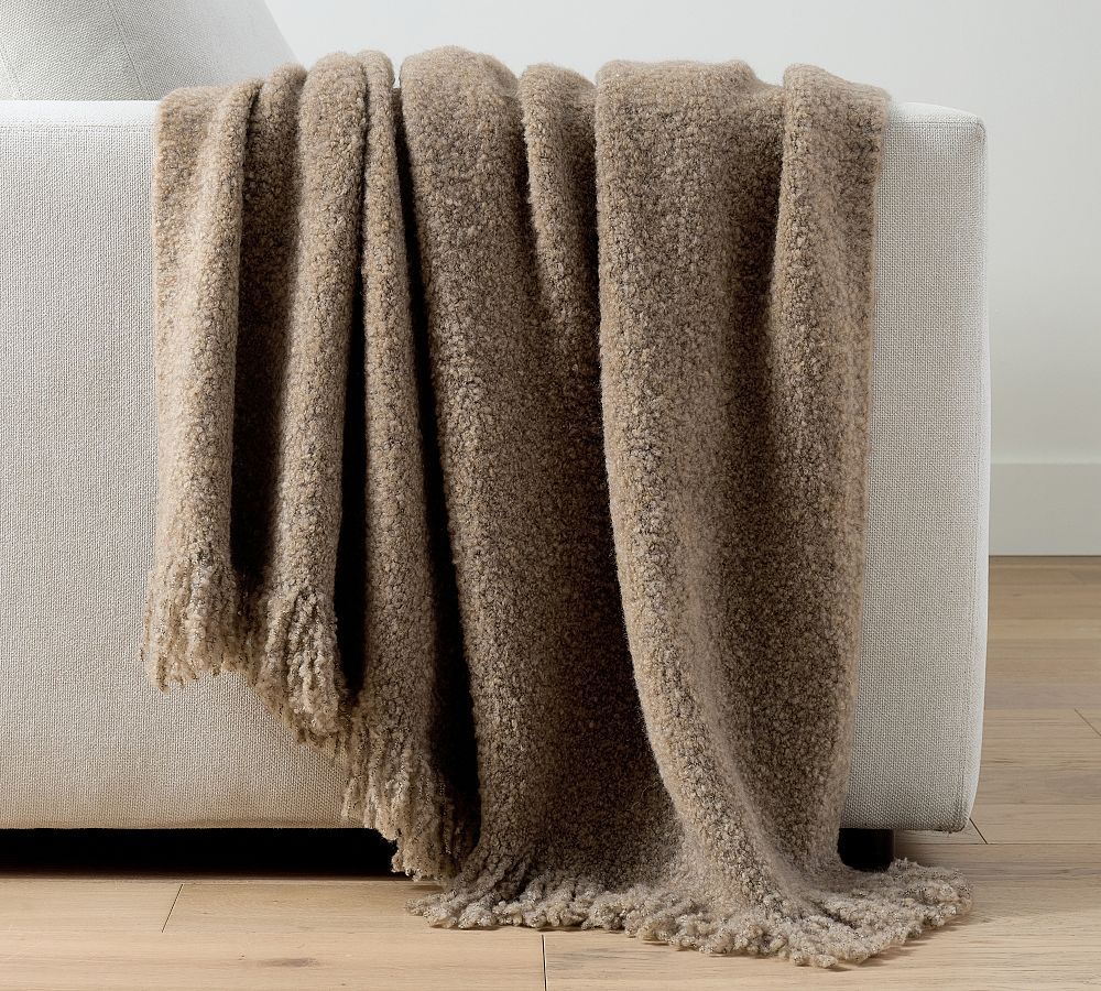 Boucle Knit Throw | Pottery Barn (US)