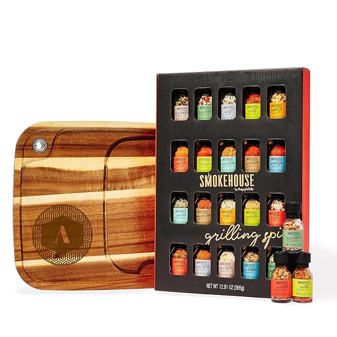 Smokehouse by Thoughtfully Gourmet Grilling Spice Set – 20 BBQ Rubs & Seasonings with Personali... | Amazon (US)