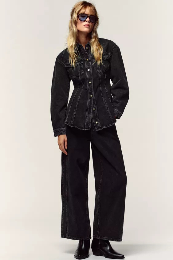 Z1975 HIGH-WAISTED CULOTTES JEANS | Zara US