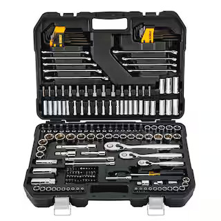 1/4 in., 3/8 in., and 1/2 in. Drive Polished Chrome Mechanics Tool Set (200-Piece) | The Home Depot