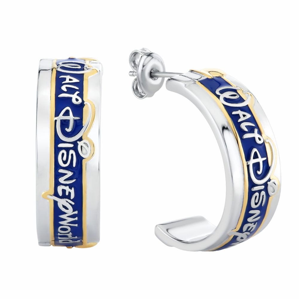 Walt Disney World Marquee Hoop Earrings by CRISLU | Disney Store