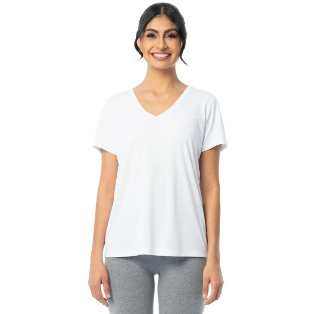 Athletic Works Women's and Women's Plus Core Active V-Neck T-Shirt, Sizes XS-4X | Walmart (US)