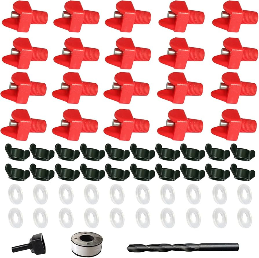 Horizontal Chicken Water Nipples Automatic Poultry Waterer Nipples Kit Drinker with Drill Bit(10) | Amazon (US)