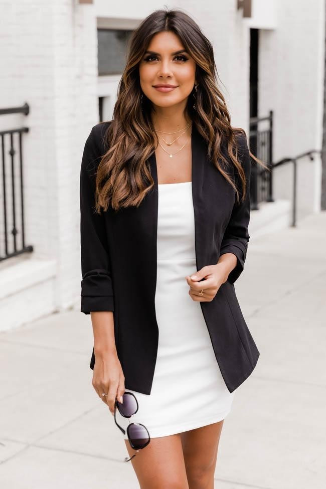 Small Town Charm Black Blazer | The Pink Lily Boutique