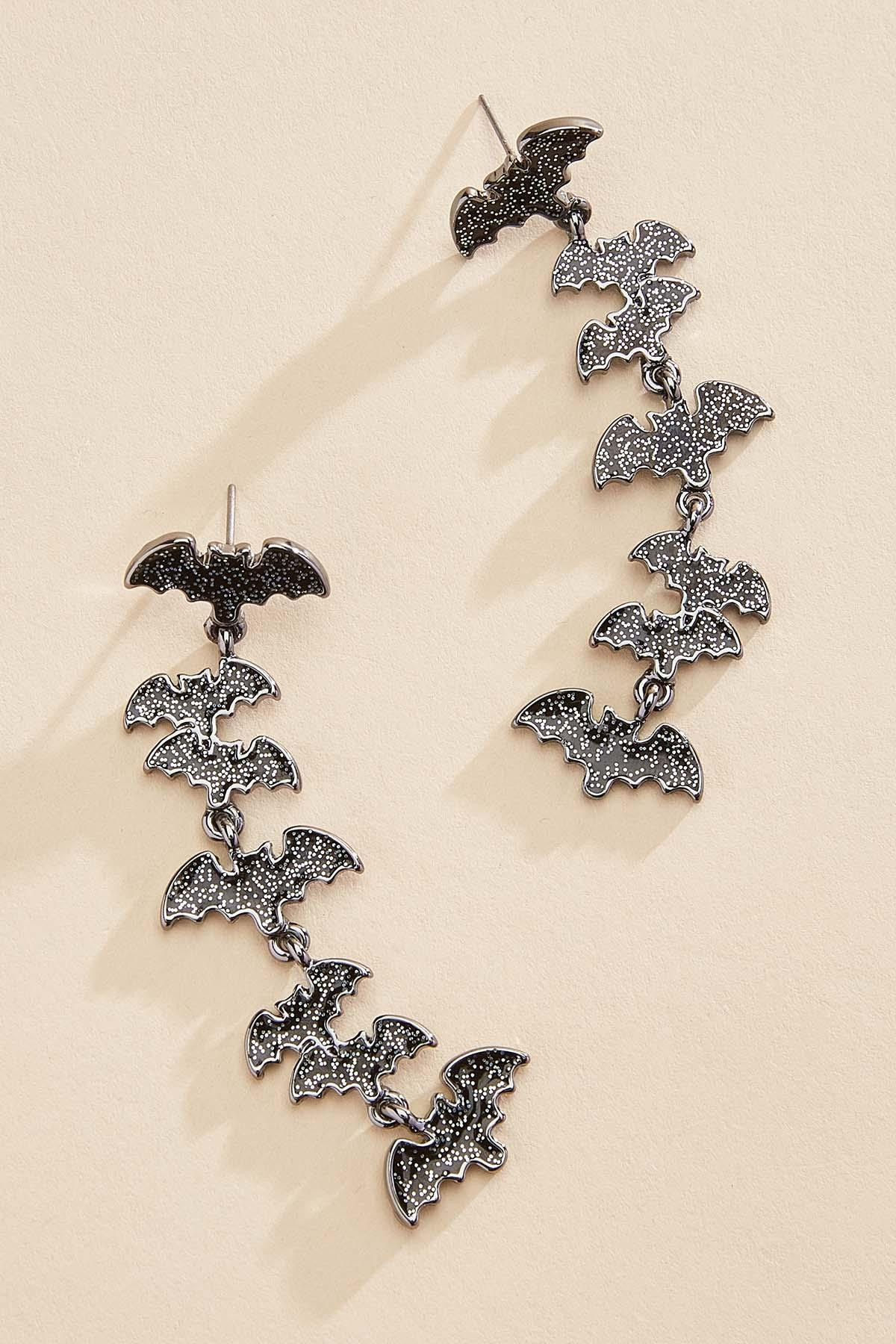 linear bat earrings | Versona