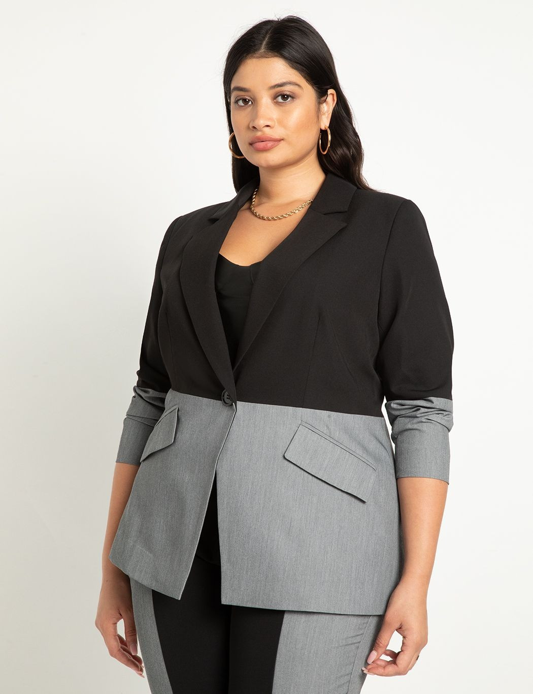 Colorblock Blazer | Eloquii