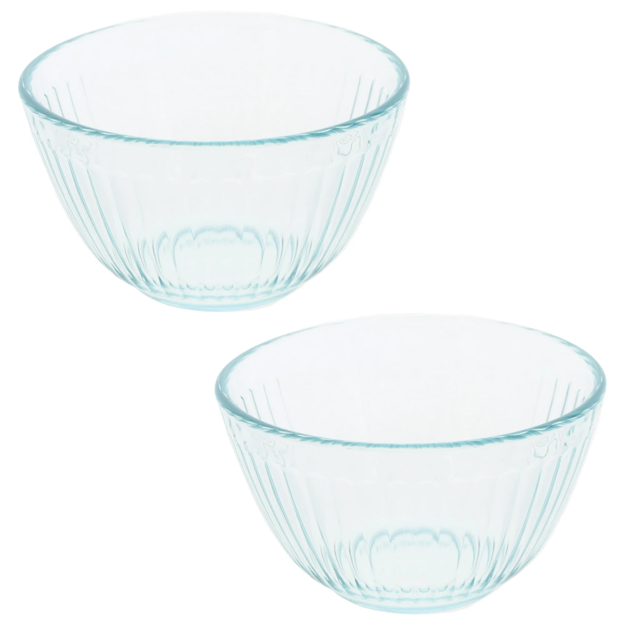 Pyrex 7401 3-Cup Sculpted Glass Mixing Bowls (2-Pack) - Walmart.com | Walmart (US)