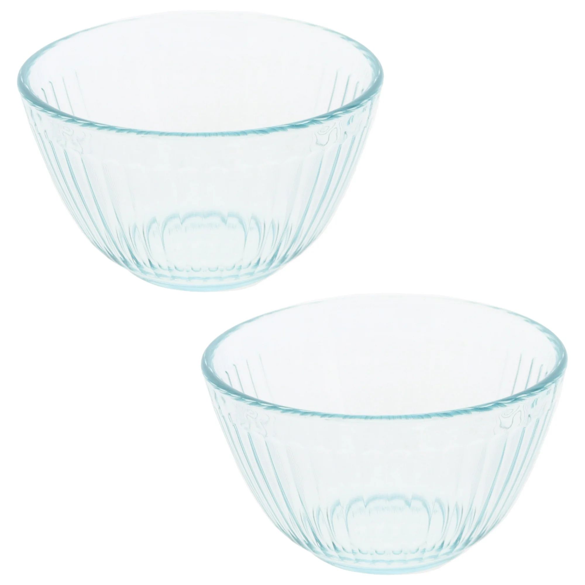 Pyrex 7401 3-Cup Sculpted Glass Mixing Bowls (2-Pack) - Walmart.com | Walmart (US)