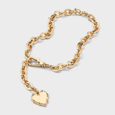 Heart Charm Bracelet - A New Day™ Gold | Target