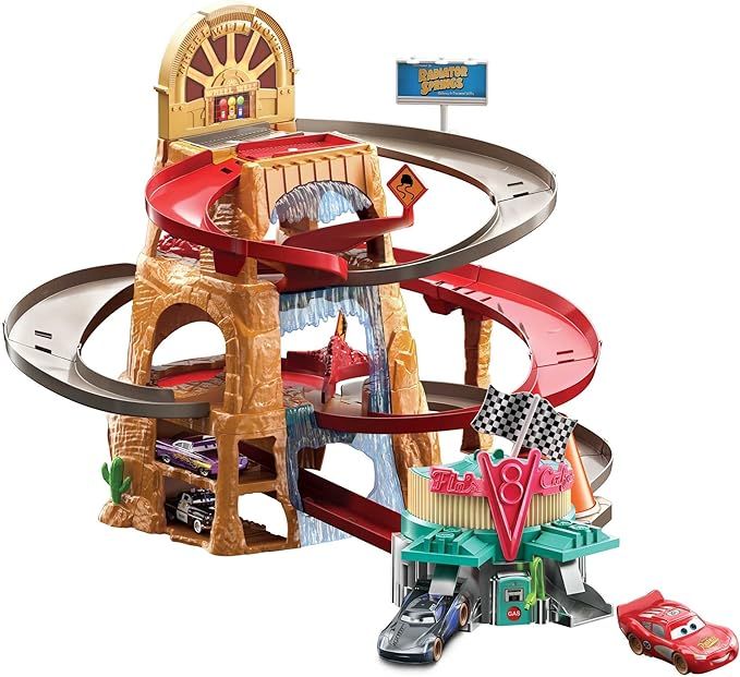 Mattel Disney Pixar Cars Radiator Springs Mountain Race Playset with 2 Vehicles, for Cars Fans Ag... | Amazon (US)