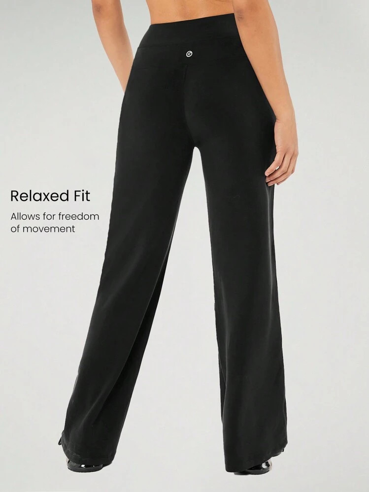 Modal silk Touch Wide Leg Pants | SHEIN