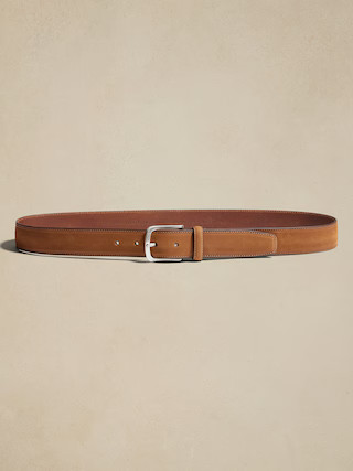 Cinza Nubuck Leather Belt | Banana Republic (US)