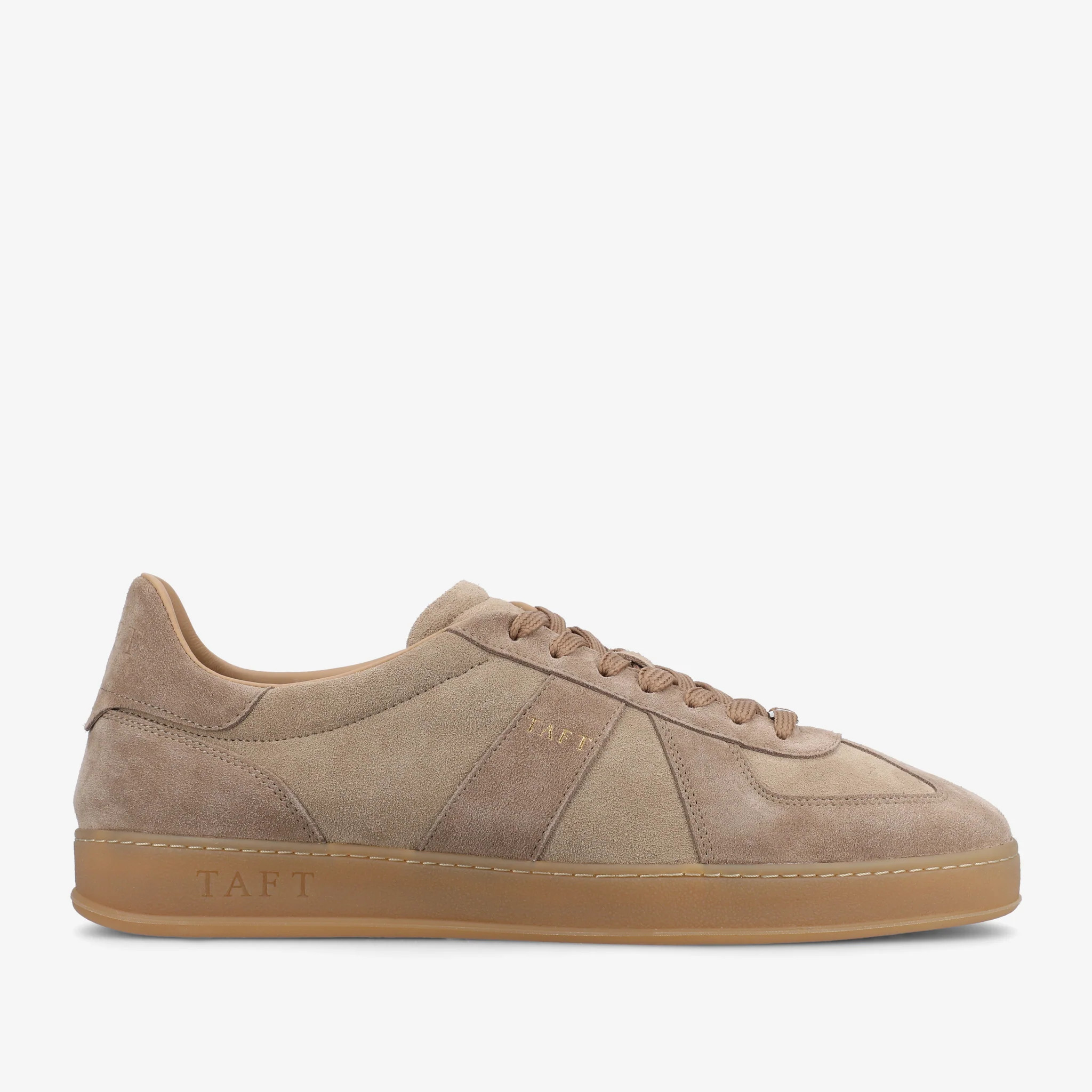 The Gatsby Sneaker in Taupe Suede | Taft Clothing