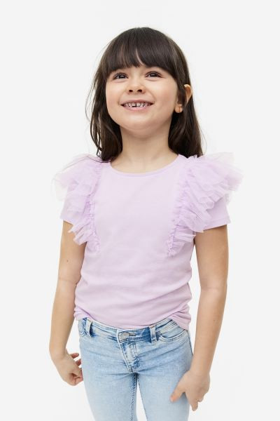 Ruffle-trimmed Top | H&M (US + CA)