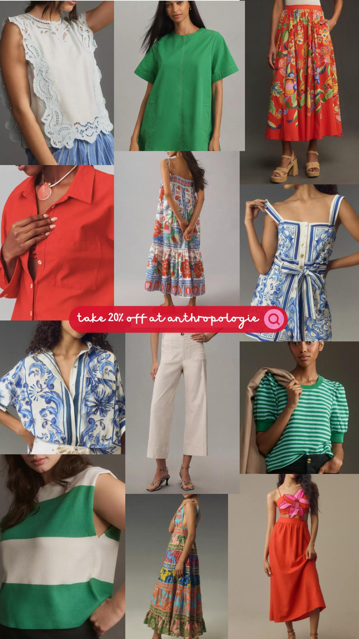 all the anthro apparel, all 20% off with code NATASHA20 | 

#LTKSummerSales #LTKSeasonal #LTKSaleAlert