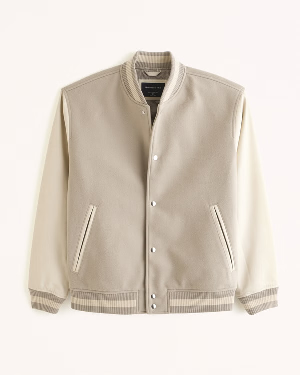 Varsity Bomber Jacket | Abercrombie & Fitch (US)