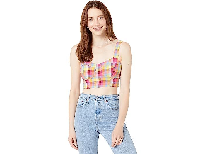 BCBGeneration Plaid Bustier Top 1TX1T63 | Zappos