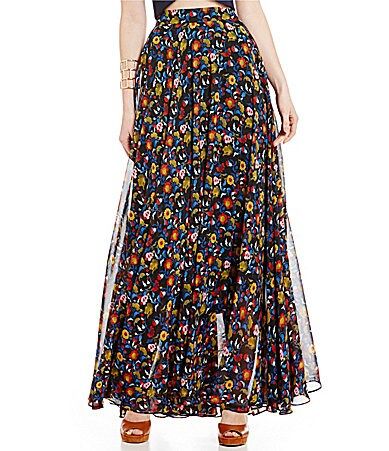 Lucy Paris Helen Multi Floral Maxi Skirt | Dillards Inc.