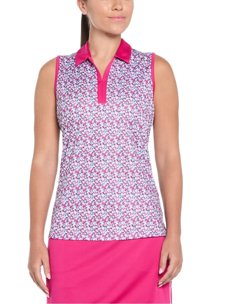 Ben Hogan Women's Performance Color Block Print Sleeveless Golf Top, Sizes XS-XXL | Walmart (US)