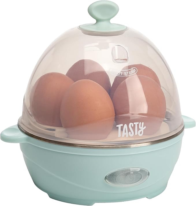 Tasty Mini Rapid Egg Cooker, 5-Egg Capacity for Perfect Hard Boiled Eggs or Omelets, Auto Shut Of... | Amazon (US)
