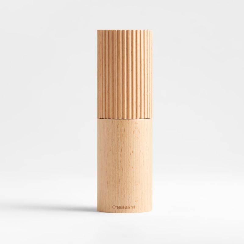 Hanno Fluted Pepper Mill + Reviews | Crate & Barrel | Crate & Barrel