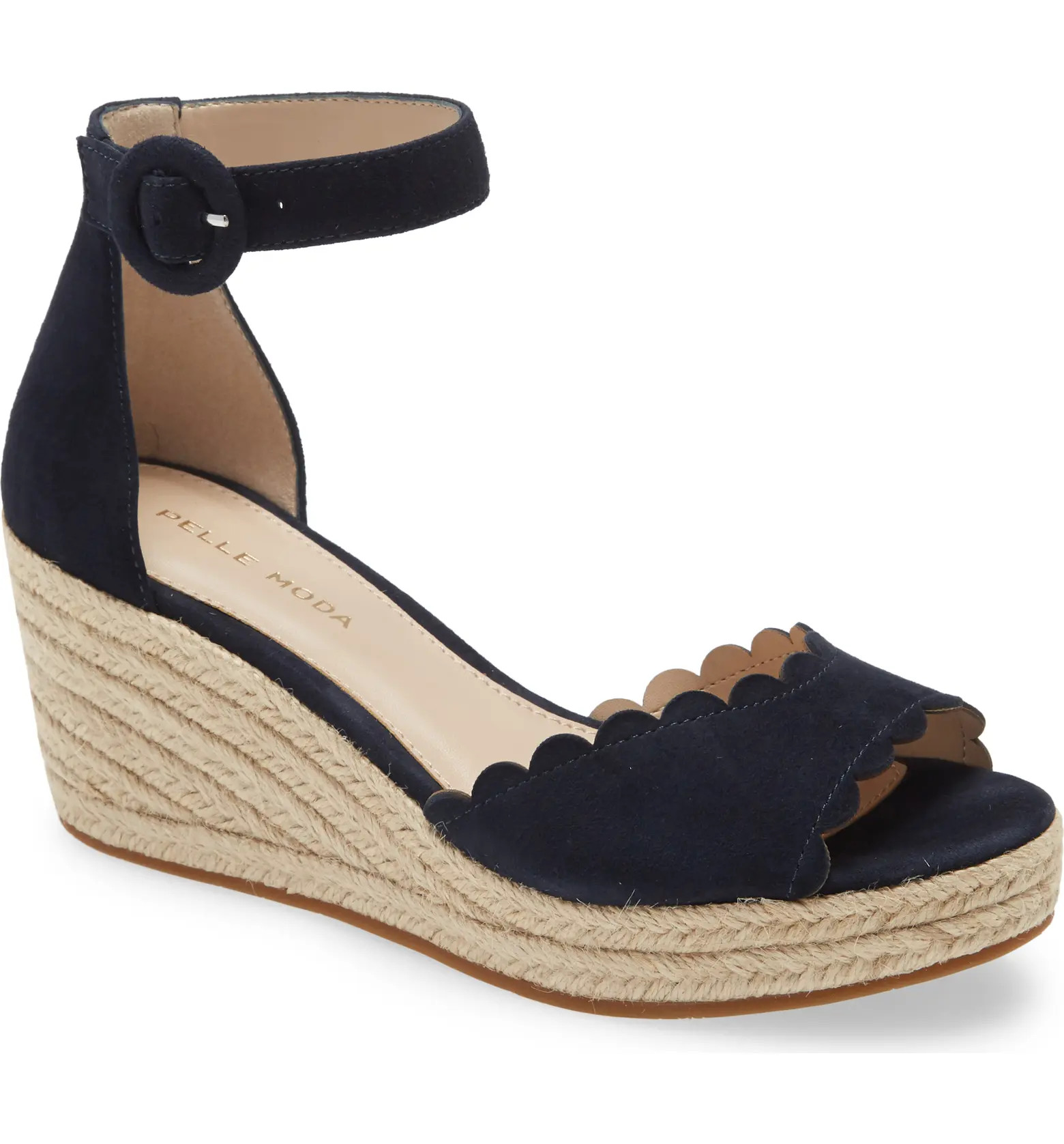 Krisa Scalloped Wedge Sandal (Women) | Nordstrom