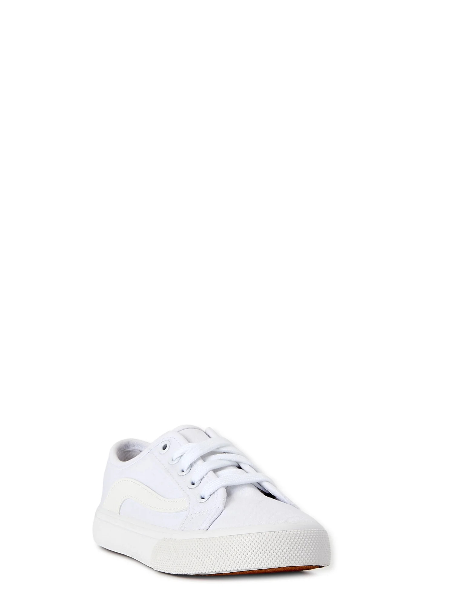 Wonder Nation Little Girl & Big Girl Casual Canvas Sneaker, Sizes 13-6 | Walmart (US)