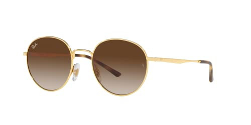 Ray-Ban RB3681 Round Sunglasses, Gold/Gradient Brown, 50 mm | Amazon (US)