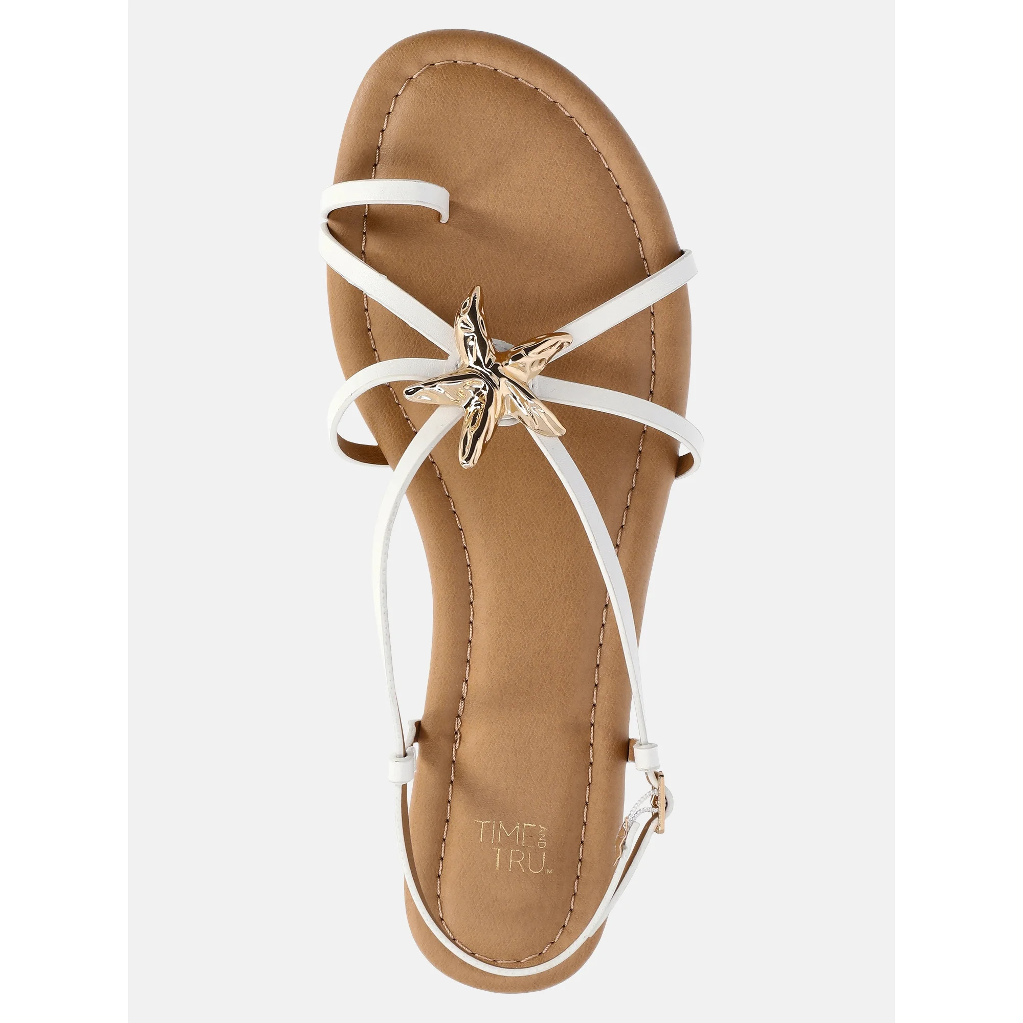 Time and Tru Women's Starfish Toe Loop Sandals - Walmart.com | Walmart (US)