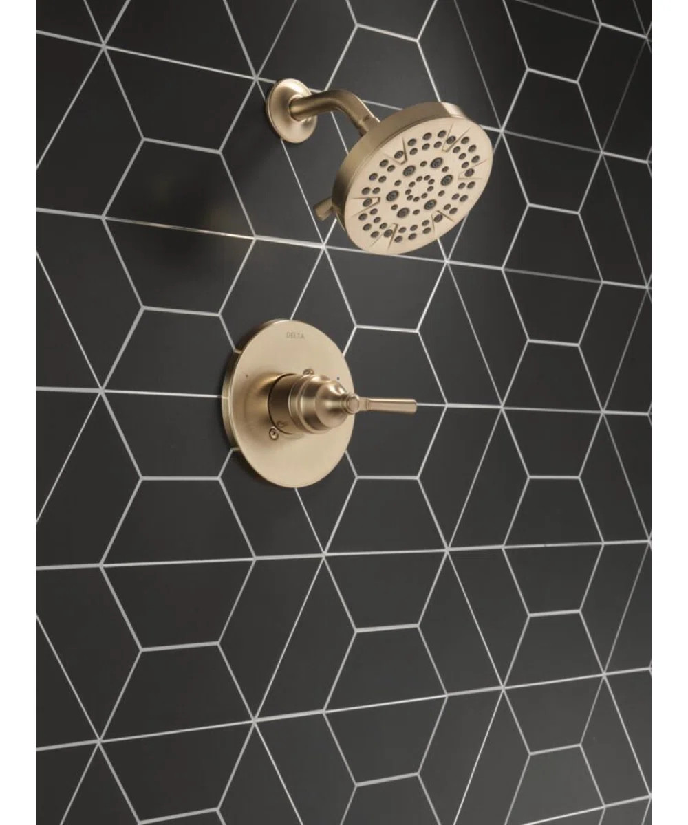 SAYLOR™ Single-Function Shower Faucet Set, Valve Trim Kit, Shower Head and Handle Set T14235-CZ | Wayfair North America