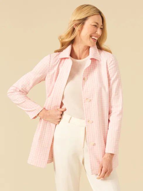 Tyra Blazer in Gingham | J.McLaughlin