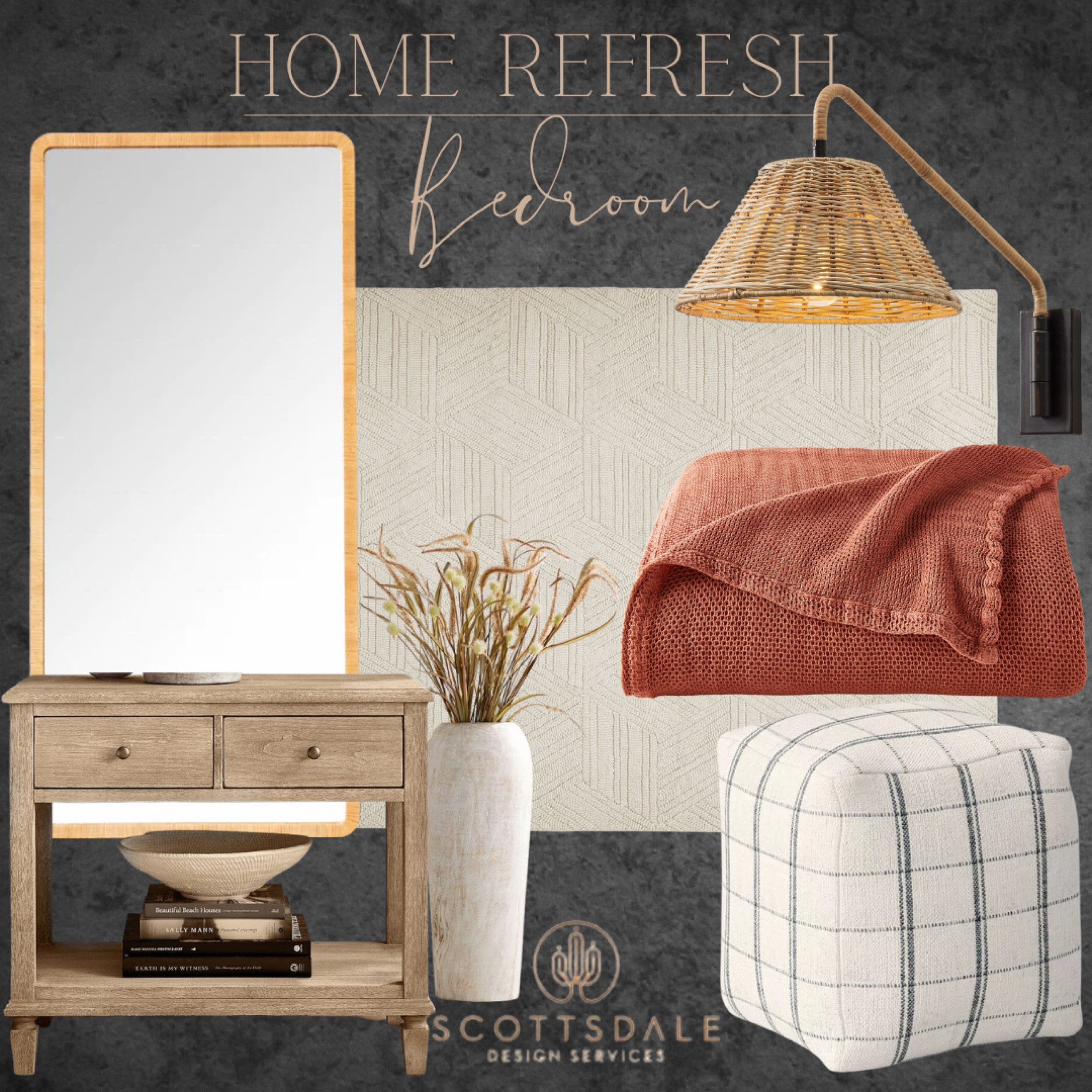 Bedroom home refresh finds🤍

Nightstand, floor mirror, bed blanket, wall sconce, area rug, neutral decor, square pouf, vase, bedroom decor

#LTKFind #LTKhome #LTKfamily