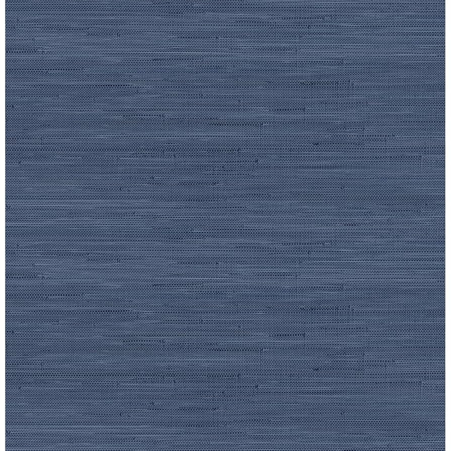 NuWallpaper x Society Social Classic Faux Grasscloth Peel and Stick Wallpaper, Navy Blue | Amazon (US)