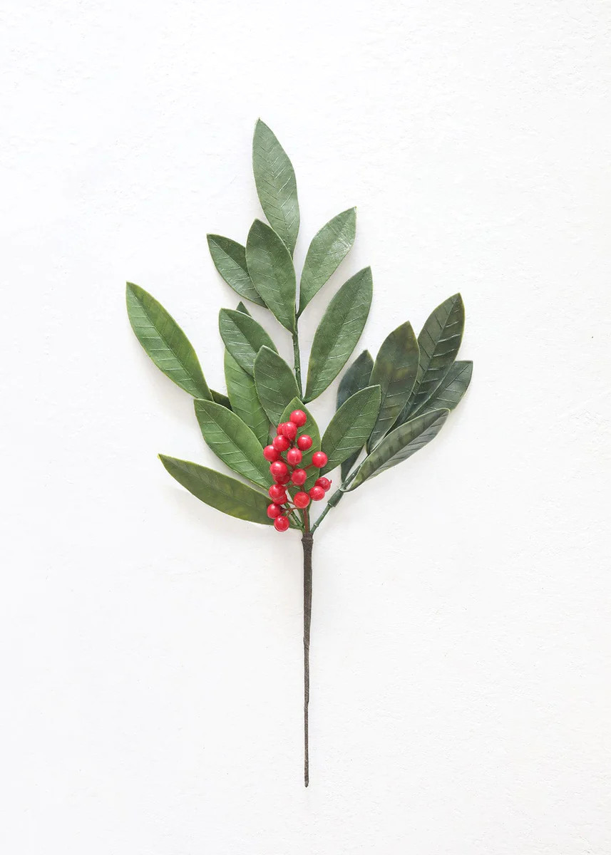 Fake Outdoor Bay Leaf Pick - 16.5" | Afloral (US)