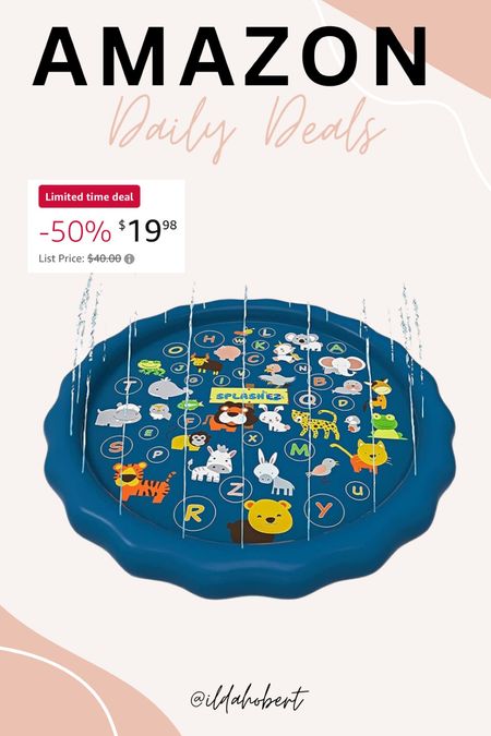 Amazon daily deal - 50% off this splash pad!! 

Amazon toys, pool, summer, toys, kid, toddler, baby

#LTKsalealert #LTKfindsunder50 #LTKkids
