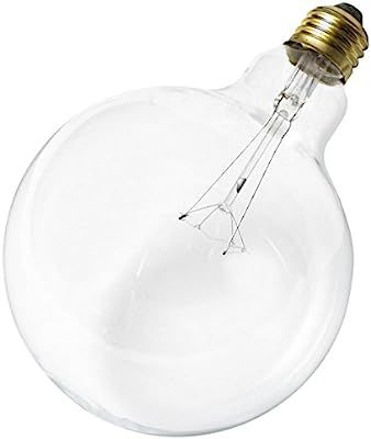 Satco 60G40 Incandescent Globe Light, 60W E26 G40, Clear Bulb [Pack of 6] | Amazon (US)