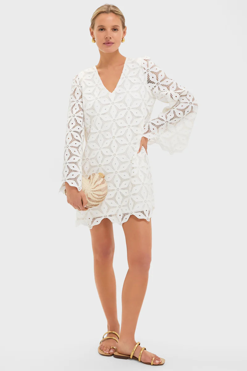 White Floral Lace Camilla Dress | Tuckernuck (US)