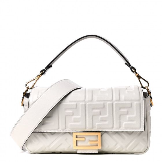 FENDI

Nappa FF 1974 Embossed Baguette White | Fashionphile