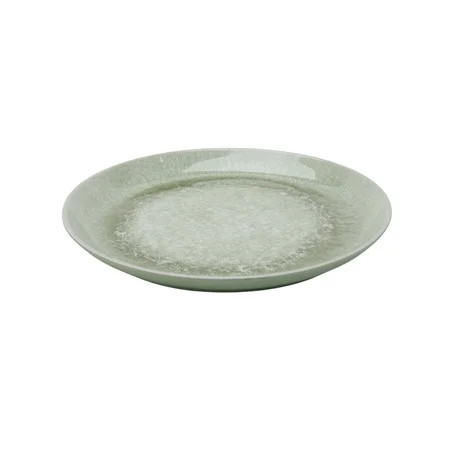 Better Homes and Gardens Bamboo Melamine Green Reactive Dinner Plate | Walmart (US)