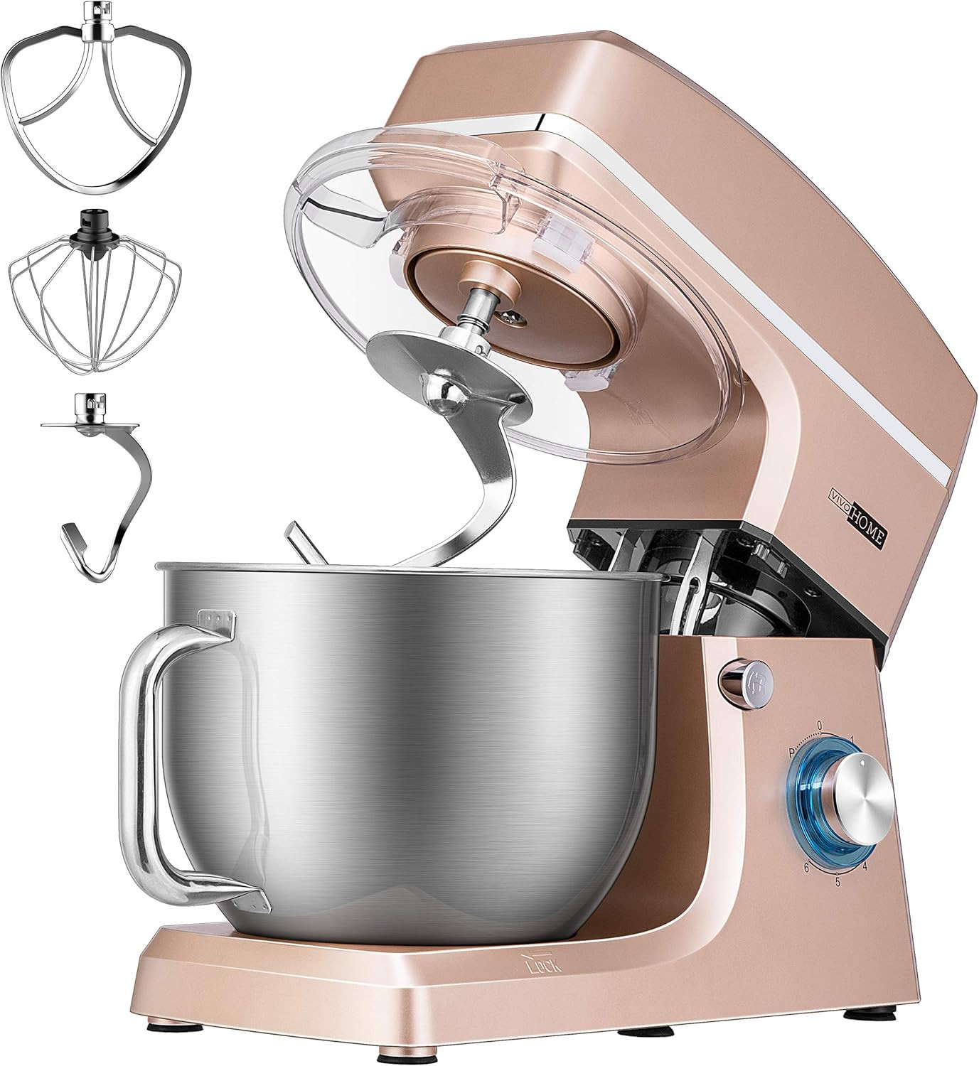VIVOHOME 7.5 Quart Stand Mixer, 660W 6-Speed Tilt-Head Kitchen Electric Food Mixer with Beater, Doug | Amazon (US)