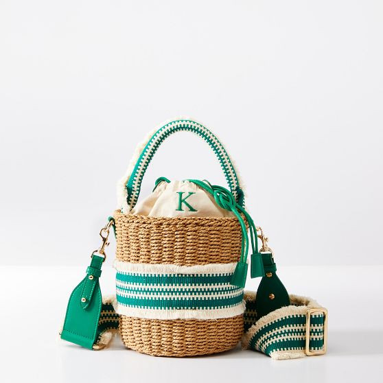 Hampton Raffia Crossbody Bag | Mark and Graham