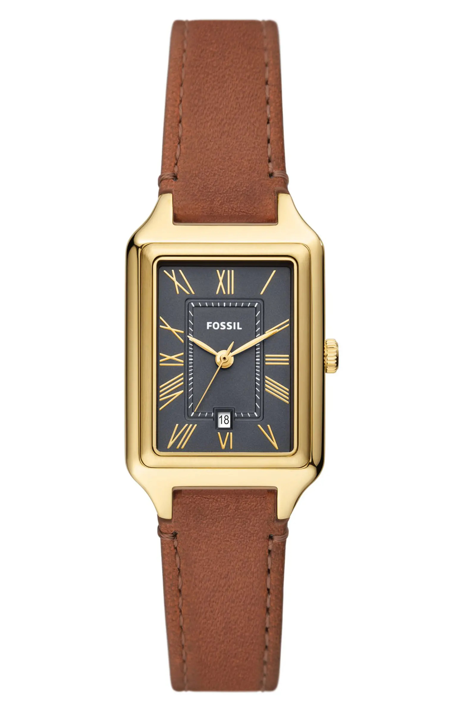 Raquel Leather Strap Watch, 23mm | Nordstrom