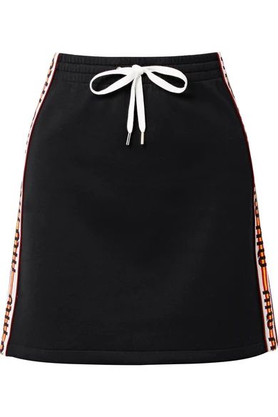Striped cotton-blend mini skirt | NET-A-PORTER (UK & EU)