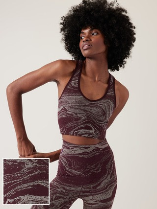 Aurora Seamless Shine Crop Rib Tank | Athleta